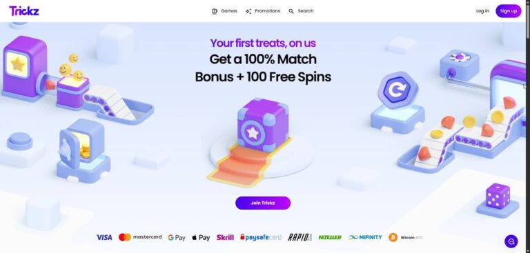 Aperçu du site de Trickz